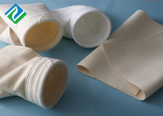 أكياس تصفية الأسمنت بكفاءة الأراميد 5mg / Nm3 مغلفة بـ PTFE