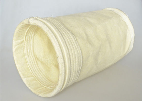 5mg / Nm3 جامع الغبار Aramid Nomex Filter Bag Fire Retardant